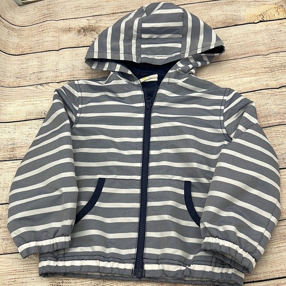 Crazy 8 Other - Boys Crazy-8 Blue and White Striped Windbreaker